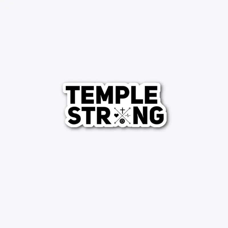 Temple Strong Sticker